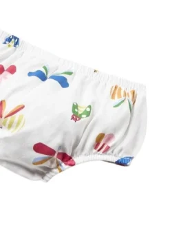 Robe Mayoral En Satin Blanc Imprimé Pour Bébé -JoliLook Boutique gallery K033062 4