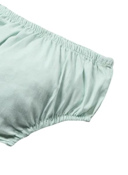 Robe Mayoral Vert Et Blanc Combiné Pour Bébé 4 Robe Mayoral Vert Et Blanc Combiné Pour Bébé – Image 4