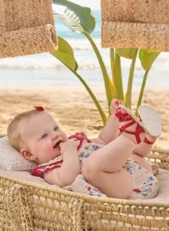 Robe Mayoral Imprimée En Lin Beige Pour Bébé -JoliLook Boutique gallery K033074 5