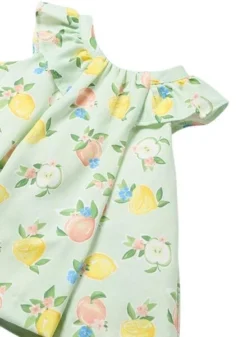 Robe Mayoral Imprimée En Satin Vert Pour Bébé -JoliLook Boutique gallery K033078 3