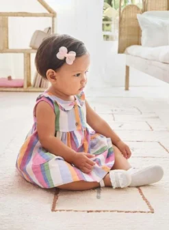 Robe Mayoral à Carreaux Rayures Multicolores Pour Bébé -JoliLook Boutique gallery K033080 5