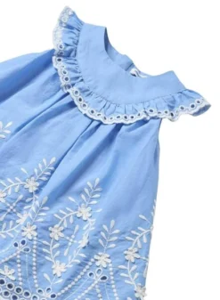 Robe Mayoral Brodée Bleue à Bordure Pour Bébé 5 Robe Mayoral Brodée Bleue à Bordure Pour Bébé -JoliLook Boutique gallery K033175 3