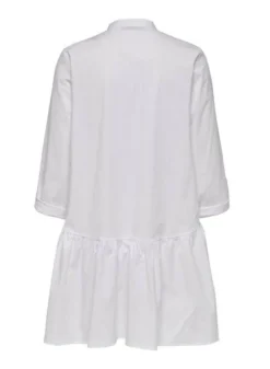 Robe Only Ditte Life 3/4 Blanc Pour Femme -JoliLook Boutique gallery M117947 5