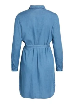 Robe Vila Bista Denim Bleu Pour Femme -JoliLook Boutique gallery M143658 6