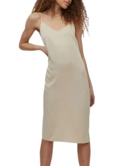 Robe Vila Viamazed Strap Beige Pour Femme