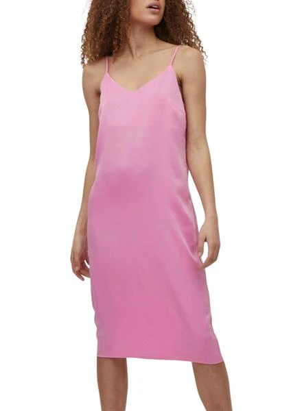 Robe Vila Viamazed Strap Rosa Pour Femme
