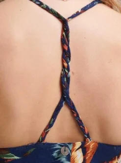 Robe Superdry Fleurs Vintage Bleu Marine Pour Femme -JoliLook Boutique gallery M147530 3