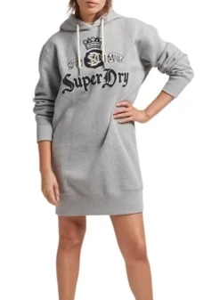 Robe Superdry Pride In Craft Hooded Femme Gris