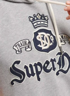 Robe Superdry Pride In Craft Hooded Femme Gris -JoliLook Boutique gallery M153705 4