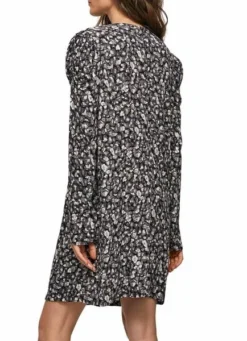 Robe Pepe Jeans Marlène Noire Et Gris Pour Femme -JoliLook Boutique gallery M154169 3