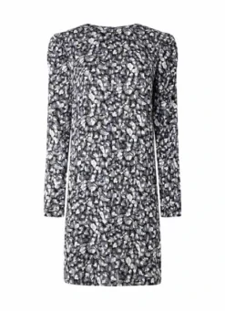 Robe Pepe Jeans Marlène Noire Et Gris Pour Femme -JoliLook Boutique gallery M154169 4