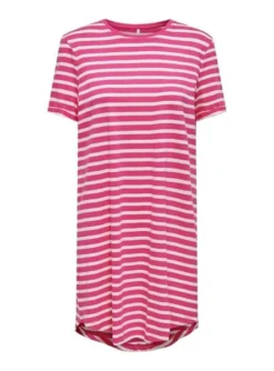 Robe Only May Rayures Rose Pour Femme