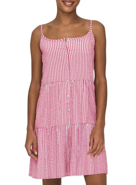 Robe Only Emily Strap Rose Pour Femme