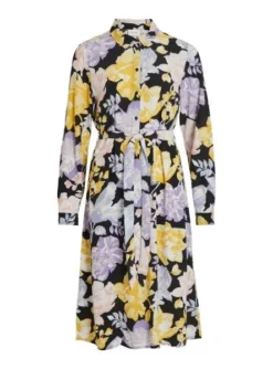Robe Vila Kikki Flores Pour Femme -JoliLook Boutique gallery M155815 5