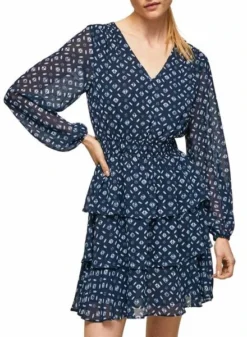 Robe Pepe Jeans Eyra Bleu Marine Pour Femme