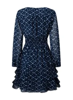 Robe Pepe Jeans Eyra Bleu Marine Pour Femme -JoliLook Boutique gallery M156097 5