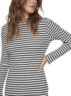 Robe Vila Vithessa High Cou Noire Pour Femme 7 Robe Vila Vithessa High Cou Noire Pour Femme -JoliLook Boutique gallery M159900 3