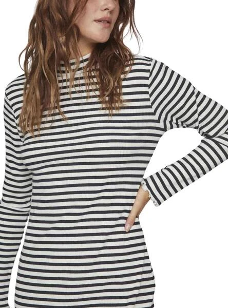 Robe Vila Vithessa High Cou Noire Pour Femme 3 Robe Vila Vithessa High Cou Noire Pour Femme â Image 3