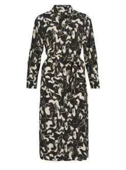 Robe Vila Vidogma Noire Pour Femme