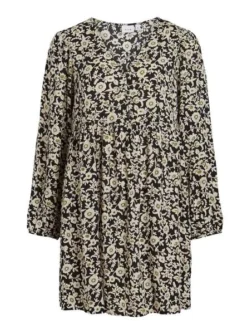 Robe Vila Vipil Noire Pour Femme