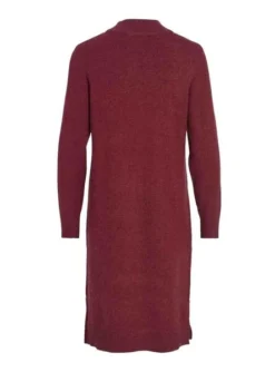 Robe Vila Viril Crew Neck Bordeaux Pour Femme -JoliLook Boutique gallery M160644 6