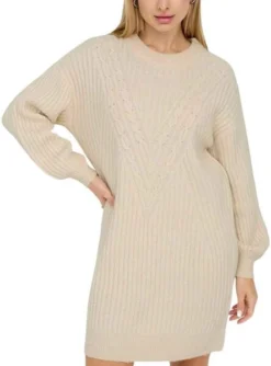 Robe Only Lallie Beige Pour Femme -JoliLook Boutique gallery M161224 3