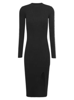 Robe Tommy Jeans Taping Noire Pour Femme -JoliLook Boutique gallery M162157 6