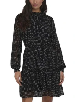Robe Only Isabelle Topos Noire Pour Femme