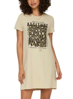 Robe Only Frida Beige Pour Femme