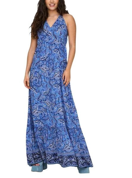 Robe Only Veneda Bleue Pour Femme 3 Robe Only Veneda Bleue Pour Femme â Image 3
