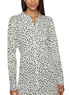 Robe Vila Vipaya Blanc Et Noire Pour Femme -JoliLook Boutique gallery M163069 3