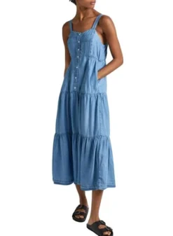 Robe Pepe Jeans Edith Bleu Pour Femme -JoliLook Boutique gallery M163228 30nVJHd2