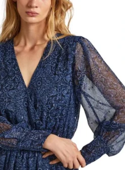 Robe Pepe Jeans Camille Marine Pour Femme -JoliLook Boutique gallery M163234 4