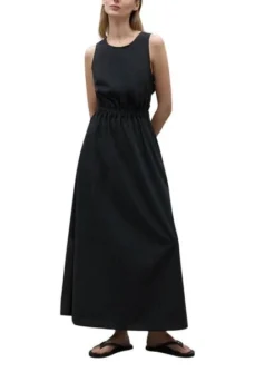 Robe Galena Ecoalf Noire Pour Femme