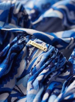 Robe Superdry Tie Bleue Pour Femme -JoliLook Boutique gallery M164836 rIDFMFgX