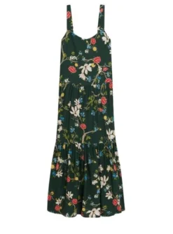 Robe Superdry à Volants Verte Pour Femme -JoliLook Boutique gallery M164845 4
