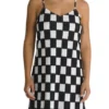 Robe Vans Venton Checker Blanc Et Noir Pour Femme