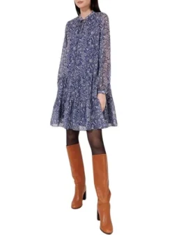 Robe Naf Naf Pasley Avec Nœud Bleu Pour Femme -JoliLook Boutique gallery M165282 4